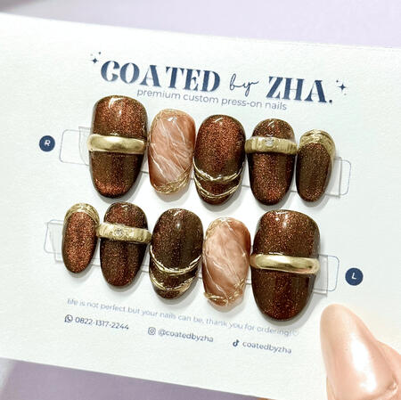 brown gold japanese marble